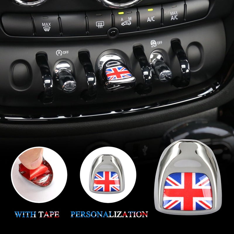 TOMALL Car Engine Start Stop Button Cover Compatible with Mini Cooper F56 F55 F57 F54 F60 - Push Start Button Trim Ignition Ring Cap for Car Interior Accessories (Union Jack) - Image 3